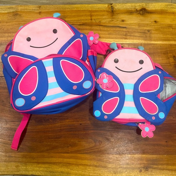 SKIP HOP|PRESCHOOL|BACKPACK AND LUNCH KIT|BUTTERFLY - Picture 1 of 9